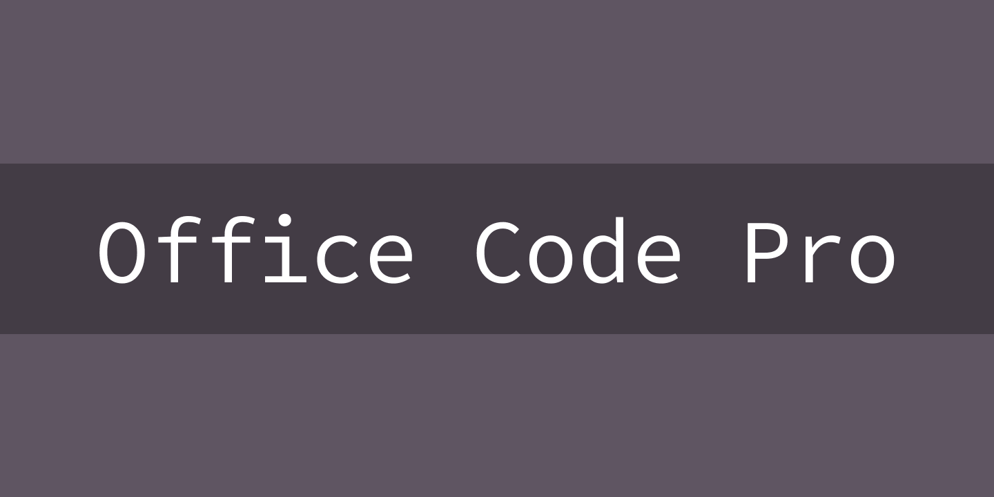 Ejemplo de fuente Office Code Pro D Light Italic